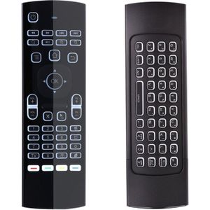 MX3 2.4GHz Fly Air Mouse LED Backlight Wireless Keyboard Remote Control with Gyroscope for Android TV Box / PC