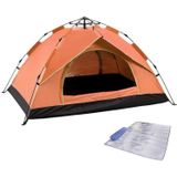 TC-014 Outdoor Beach Travel Camping Automatic Spring Multi-Person Tent For 2 People(Orange+Mat)