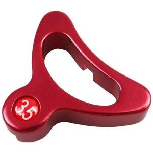 BIKERSAY BK033 Bicycle Spoke Wrench Repair Tool Aluminum Alloy Wheel Spoke Nipple Adjustment Spanner(Red)