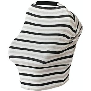 Multifunctional Cotton Nursing Towel Safety Seat Cushion Stroller Cover(Three-color Stripes)