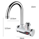 Kitchen Instant Electric Hot Water Faucet Hot & Cold Water Heater EU Plug Specification: Lamp Shows Leakage Protection Side Water Inlet