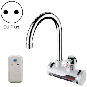 Kitchen Instant Electric Hot Water Faucet Hot & Cold Water Heater EU Plug Specification: Lamp Shows Leakage Protection Side Water Inlet