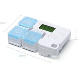 Portable Intelligent Plastic Storage Box Electronic Timing Reminder Medicine Boxes(Sky Blue)