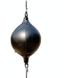 Boxing Speed Ball Fitness Vent Ball Adult Hanging Free Punching Bag(Drawstring Black)