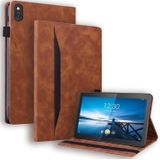 For Lenovo M10 FHD REL TB-X605FC / TB-X605LC Business Shockproof Horizontal Flip Leather Case with Holder & Card Slots & Photo Frame & Pen Slot & Sleep / Wake-up Function(Brown)