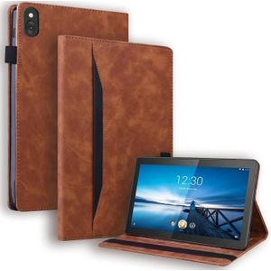 For Lenovo M10 FHD REL TB-X605FC / TB-X605LC Business Shockproof Horizontal Flip Leather Case with Holder & Card Slots & Photo Frame & Pen Slot & Sleep / Wake-up Function(Brown)