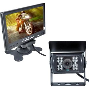PZ-607  Vehicle Truck Backup Camera and Monitor Infrared Night Vision Rear View Camera with 7 inch HD Monitor