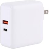 PD65W-A6 PD 65W 90 Degrees Foldable Pin Portable Multi-function USB Quick Charger  US Plug(White)