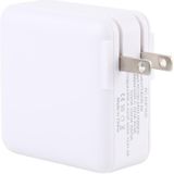 PD65W-A6 PD 65W 90 Degrees Foldable Pin Portable Multi-function USB Quick Charger  US Plug(White)