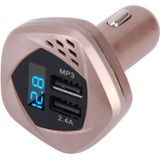 HSC HSC-103 12-24V Car Charger Dual USB Adapter with Voltage Monitoring Wireless Bluetooth MP3 2.4A Output Car Cigarette Lighter