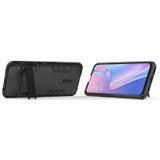 For OPPO K3 Shockproof PC + TPU Protective Case with Invisible Holder(Black)