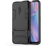 For OPPO K3 Shockproof PC + TPU Protective Case with Invisible Holder(Black)