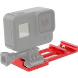 20mm Rail Side Mount For GoPro HERO9 Black / HERO8 Black /7 /6 /5 /5 Session /4 Session /4 /3+ /3 /2 /1  DJI Osmo Action  Xiaoyi And Other Action Cameras  Hunting Shot(Red)