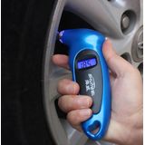 SHUNWEI SD-2802 Digital Tire Pressure Gauge 150 PSI 4 Settings for Car Truck Bicycle with Backlit LCD and Non-Slip Grip(Blue)