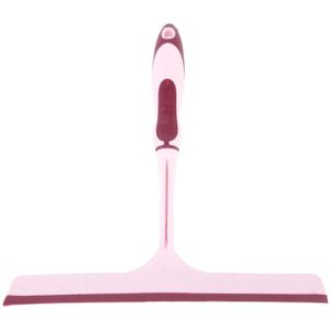 KANEED Car Window Plastic Nonslip Handle Glass Wiper / Window Cleaning Tool  Size: 24.5 x 24cm (Pink)