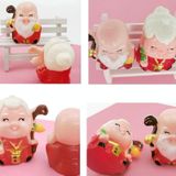 20 PCS Plastic Birthday Cake Decoration Cartoon Doll Baking Decoration(Godness Of Longevity)