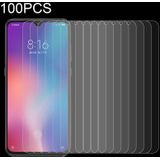 100 PCS 0.26mm 9H 2.5D Tempered Glass Film for Xiaomi Mi 9