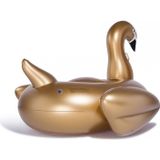 Inflatable Golden Swan Shaped Floating Mat Swimming Ring  Inflated Size: 190 x 190 x 130cm