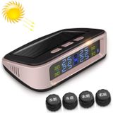 Universal Car Wireless Solar Energy TPMS Tire Pressure Alarm System External Tire Monitor