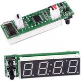 3 in 1 Car High-precision Electronic LED Luminous Clock + Thermometer + Voltmeter (Red)