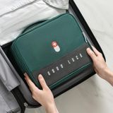 Thickened Large-Capacity Multifunctional Medicine Box Family Portable Storage Bag(Gray)