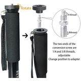 BEXIN P308 Portable Travel Outdoor DSLR Camera Aluminum Alloy Monopod Holder (Black)