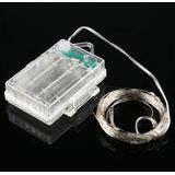 5m Silver Copper Wire String Light  50 LEDs 3 x AA Batteries Box Fairy Lamp Decorative Light with Remote Control  DC 5V