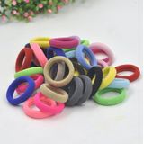 100 PCS Girls Kids Rubber Bands Ponytail Holder Elastic Hair Bands(Yellow)