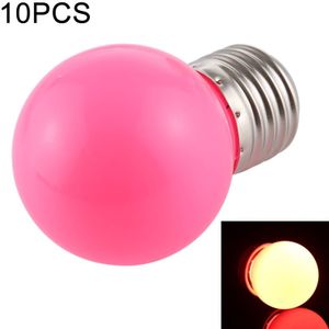 10 PCS 2W E27 2835 SMD Home Decoration LED Light Bulbs  DC 12V (Pink Light)