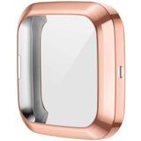 For Fitbit versa 2 Plating TPU All-inclusive Protective Shell(Rose gold)