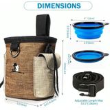 Outdoor Pet Training Bag Dog Training Pockets Pet Snack Storage Bag Pockets  Specification: Waist Bag+Folding Bowl