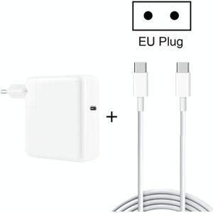 2 in 1 PD3.0 30W USB-C / Type-C Travel Charger with Detachable Foot + PD3.0 3A USB-C / Type-C to USB-C / Type-C Fast Charge Data Cable Set  Cable Length: 1m  EU Plug