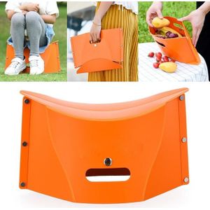 Outdoor Picnic Portable Multi-functional Creative Plastic Folding Stool Chair(Orange)