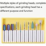 Nail Alloy Tungsten Steel Ceramic Grinding Machine Accessories Nail Grinding Heads Set Polishing Tool  Color Classification: BH-08