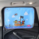 Little Pirate Pattern Car Large Rear Window Sunscreen Insulation Window Sunshade Cover  Size: 70*50cm