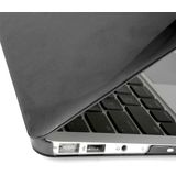 ENKAY for MacBook Air 13.3 inch (US Version) / A1369 / A1466 4 in 1 Crystal Hard Shell Plastic Protective Case with Screen Protector & Keyboard Guard & Anti-dust Plugs(Black)