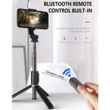 Q03S Fill Light Bluetooth Selfie Stick Tripod Mobile Phone Holder(Black)