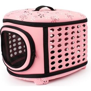 EVA Portable Folding Pet Tote Pet Carrier Bag(Pink)