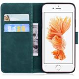 For iPhone 6s Plus / 6 Plus Tiger Embossing Pattern Horizontal Flip Leather Case with Holder & Card Slots & Wallet(Green)