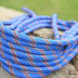 Climbing Auxiliary Rope Static Rope Safety Rescue Rope  Length: 10m Diameter: 10mm(Blue)