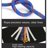 Climbing Auxiliary Rope Static Rope Safety Rescue Rope  Length: 10m Diameter: 10mm(Blue)