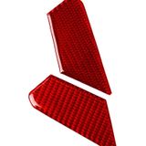 4 PCS / Set Carbon Fiber Car Inner Door Bowl Decorative Sticker for Alfa Romeo Giulia 2017-2019 Left and Right Drive Universal (Red)