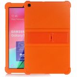 For Galaxy Tab A 10.1 (2019) T510 Tablet PC Silicone Protective Case with Invisible Bracket(Orange)