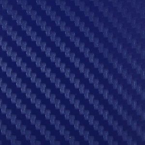 Car Decorative 3D Carbon Fiber PVC Sticker  Size: 127cm x 50cm(Dark Blue)