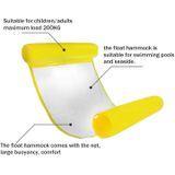 Foldable Double-purpose Backrest Float Hammock with Net  Size: 130x73cm (Yellow)