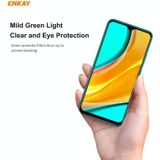 For Xiaomi Redmi Note 8 Pro ENKAY Hat-Prince 0.26mm 9H 6D Curved Full Screen Eye Protection Green Film Tempered Glass Protector