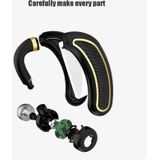 Business Bluetooth Earphone Wireless Headphone with Mic 24 Hours Work Time Bluetooth Headset for iPhone Android  phone(Black Gold)