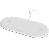 OJD-48 3 in 1 Quick Wireless Charger for iPhone  Apple Watch  AirPods (White)