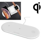 OJD-48 3 in 1 Quick Wireless Charger for iPhone  Apple Watch  AirPods (White)