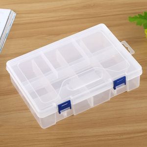 Double layer 8 Slots Plastic Jewelry Box Organizer Storage Container with Adjustable Dividers(White)